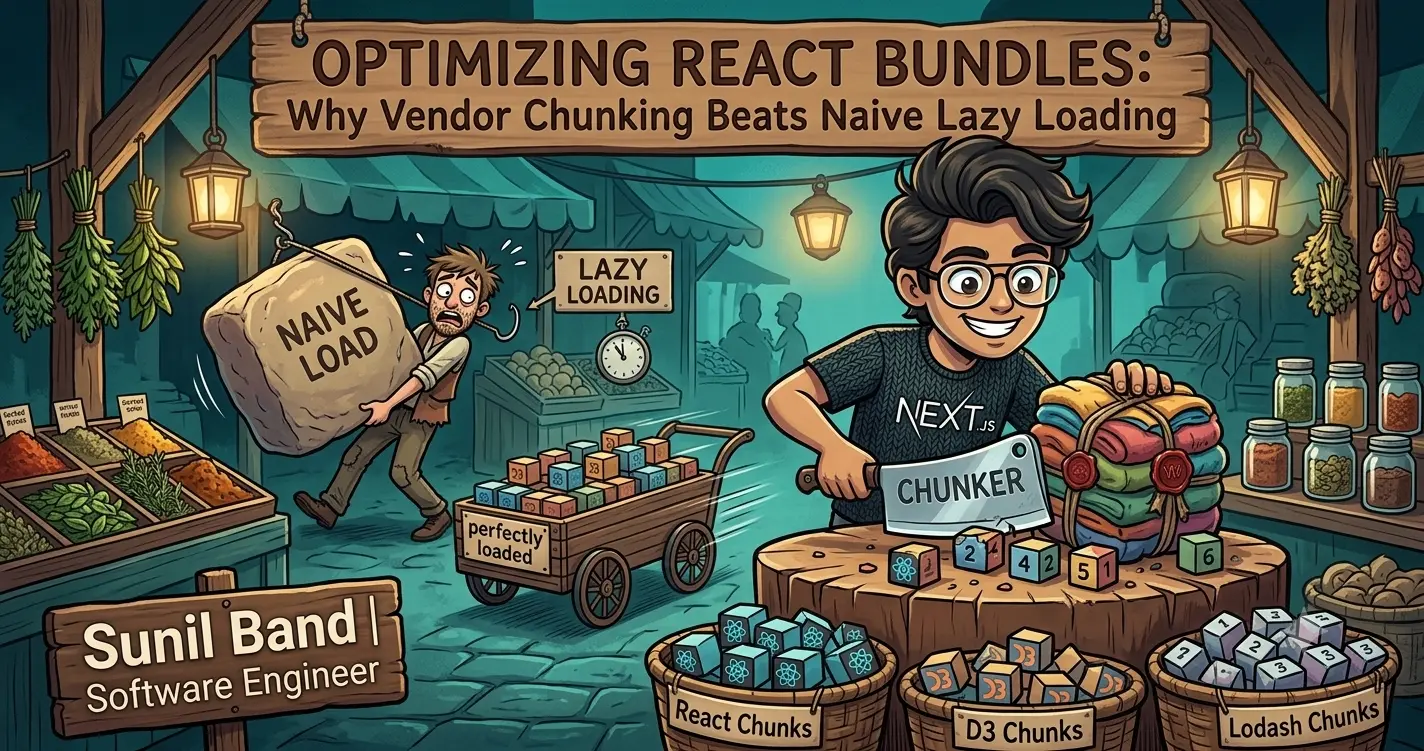 Optimizing React Bundles: Why Vendor Chunking Beats Naive Lazy Loading
